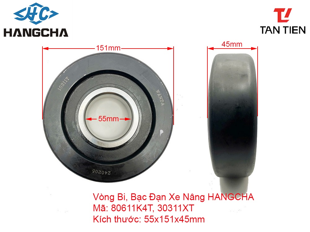 Bi Càng Xe Nâng HANGCHA 80611K4T
